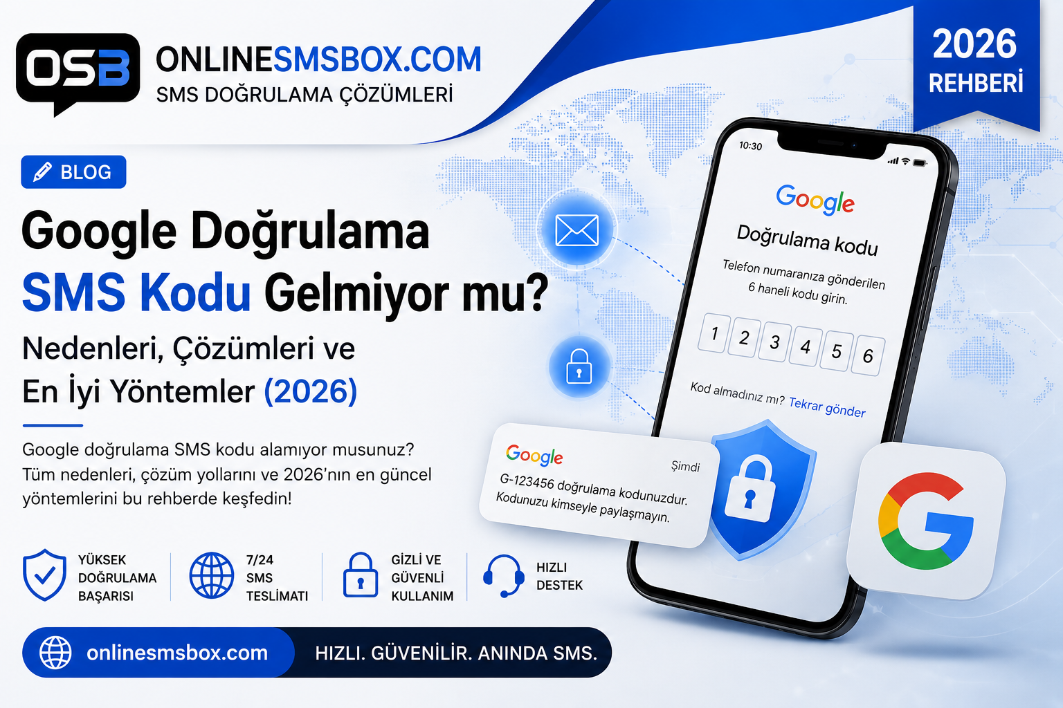 Google Doğrulama SMS Kodu Gelmiyor mu? Nedenleri ve Kesin Çözüm Rehberi (2026)